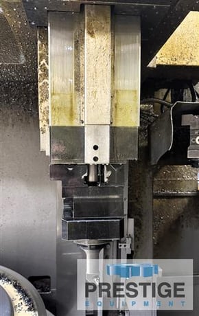 66" Olympia #V60, CNC vertical boring mill, 71" swing, 4-jaw chuck, 12 ATC, Fanuc 18i-T, 80 HP Siemens motor - Image 4