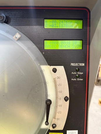 14" OGP, basic bench optical comparator, 10/20/50X lens, surface illumination, 1999 - Image 9
