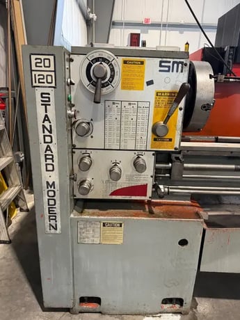 20" x 120" Standard Modern #20120, engine lathe, 15.5" 4-jaw chuck, 3.06" bore, 15 HP, 27-1600 RPM - Image 5