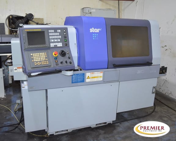 Star #SR-20J type C, CNC swiss type lathe, .781" diameter, Fanuc Series 18i-TB, Edge Technologies FMB Turbo - Image 1