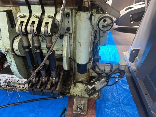 75 Ton, Asahi Seiki #MTP5-51, transfer press, 3" stroke, 18" Shut Height, 14 station die, 3.5" pitch, 25-100 - Image 5