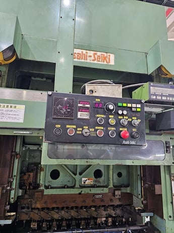 45 Ton, Asahi Seiki #STP-45, transfer press, 2.56" stroke, 13.78" Shut Height, 12 station die set, 3" pitch - Image 3