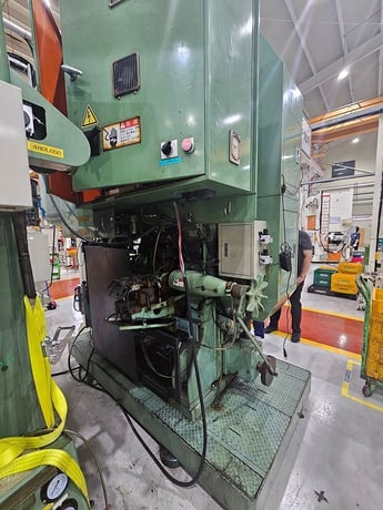 45 Ton, Asahi Seiki #STP-45, transfer press, 2.56" stroke, 13.78" Shut Height, 12 station die set, 3" pitch - Image 5
