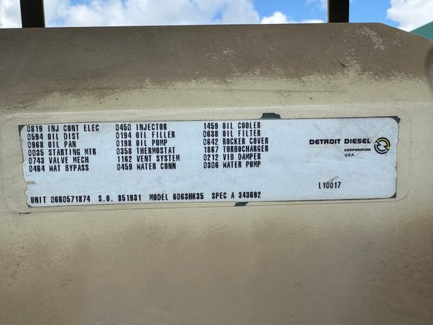 400 KW Detroit Diesel #JUREOZD, diesel generator set, 277/480 Volts, 3-phase, 751 hours, 635 HP @ 1800 RPM - Image 9