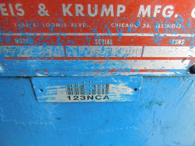 55 Ton, Chicago #68B-L12900, press brake, 8' overall - Image 2