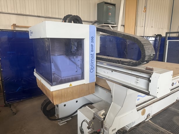 Weeke #BHP-200, CNC Machine Center w/Nesting Table, 3-Axis, 145" X, 61" Y, 9 kW, 10-Spindle, 8-Position Tool - Image 2