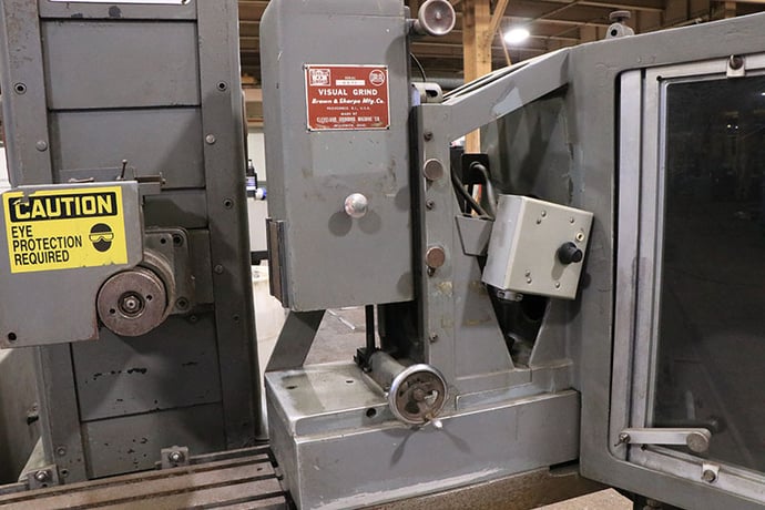 6" x 18" Brown & Sharpe #618-MicroMaster, surface grinder, 8" x 1/2" x 1-1/4" wheel, 10X lens, box type dust - Image 5