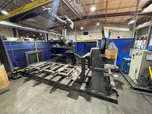 Motoman, UP50N, arc welding robot, 102" x 48" table, 2008 - Image 1