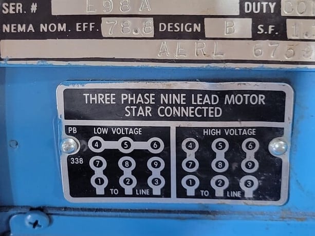 220 GPM @ 11' TDH, Baltimore Aircoil, Pump w/Leeson C6T34FC40A Electric Motor, 1.5 HP, 3000 RPM, 190-380 V - Image 4