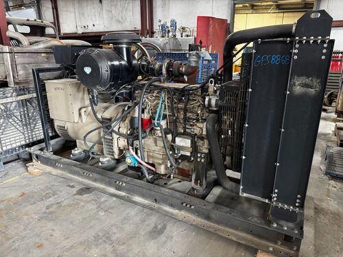 300 KW John Deere #6090HF484, diesel generator set, skid mounted w/ radiator, 2014 - Image 1