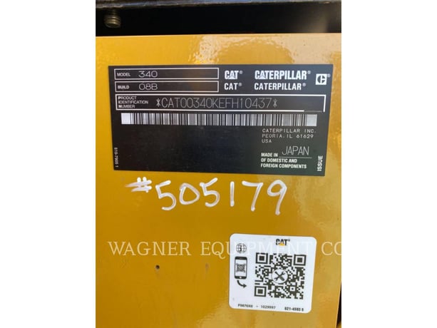 Caterpillar 340, Crawler Excavator, 2422 hours, S/N: EFH10437, 2023 - Image 5