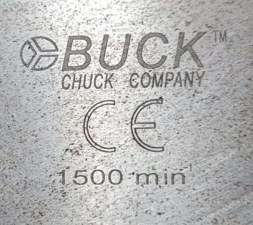 12" Buck #AT123RC, manual lathe chuck, 3-jaw - Image 3