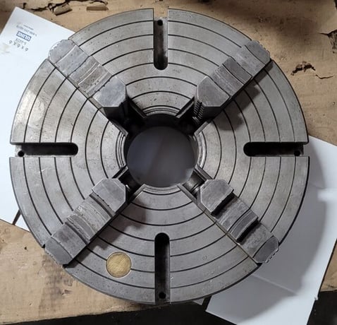 15.75" Bison #4344, 4-jaw chuck, D1-8 Back - Image 2