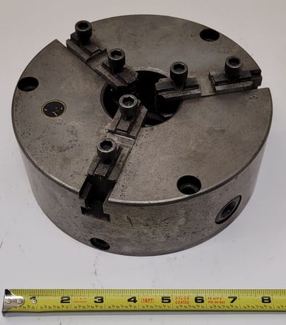 8" Bison, 3-jaw adjustable chuck - Image 6
