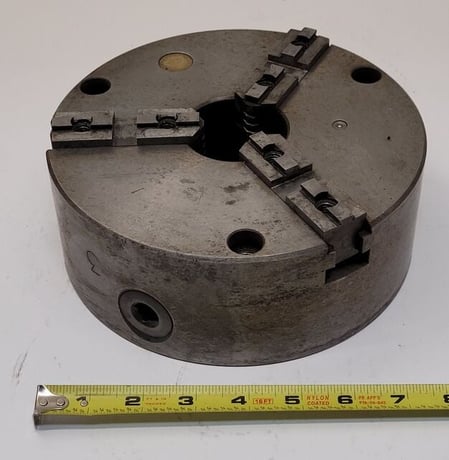 8" Bison, 3-jaw universal scroll chuck - Image 2