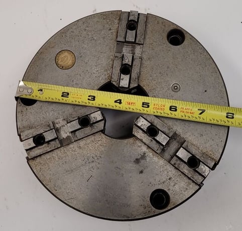 8" Bison, 3-jaw universal scroll chuck - Image 3
