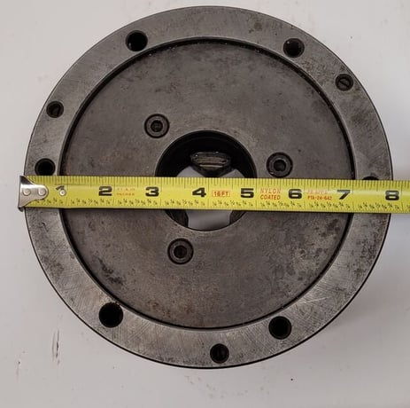 8" Bison, 3-jaw universal scroll chuck - Image 7