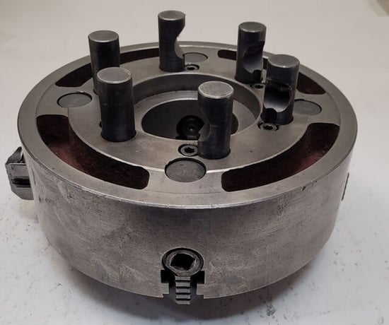 10" Bison, 4 jaw chuck, D1-6 backplate - Image 6
