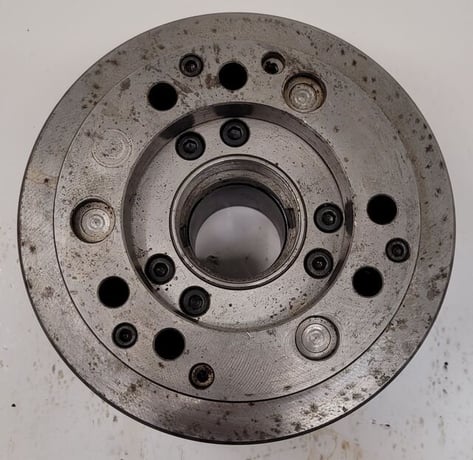 8.25" Kitagawa #B-208, 3-jaw, open centre power chuck - Image 6