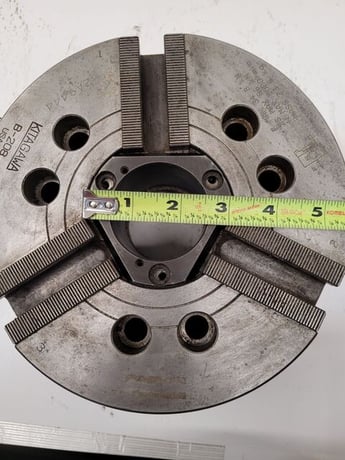 8.25" Kitagawa #B-208, 3-jaw, open centre power chuck - Image 8