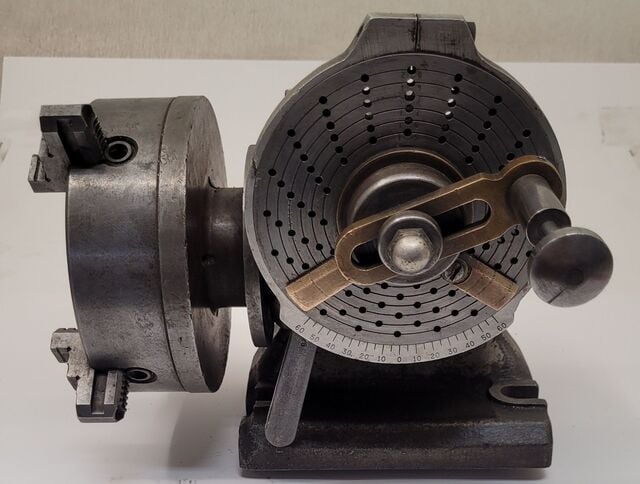 6" Ellis Dividing Head, 4 jaw chuck - Image 1