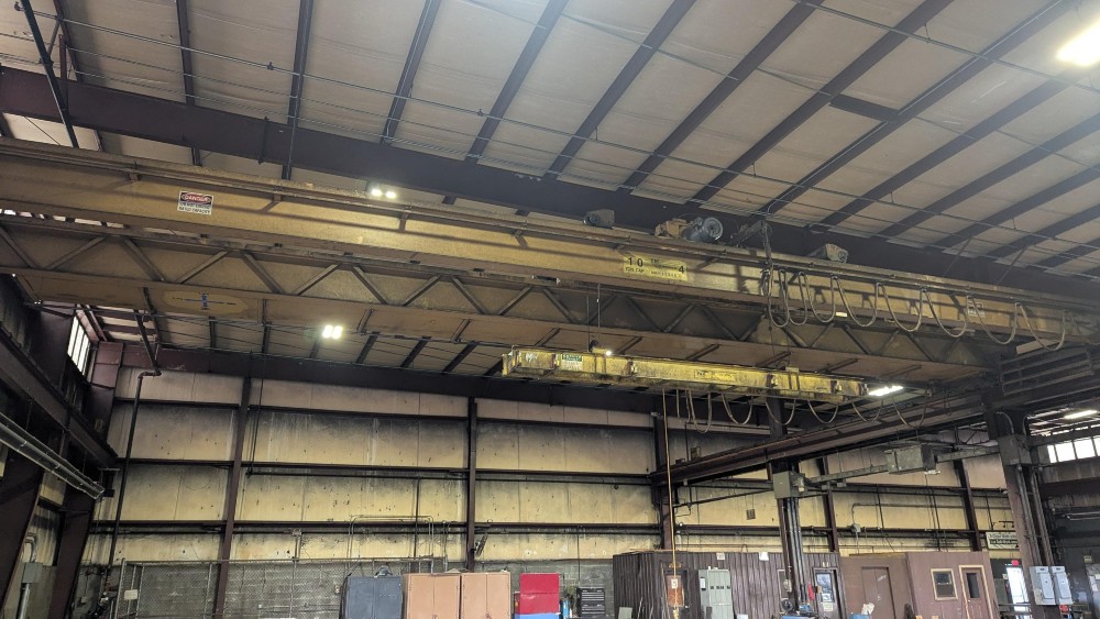 10 Ton, P & H, 59'8" Span, 30' lift, spreader beam lower block, Class D, Pendant, VFD All Motions, 1998, 2 - Image 2
