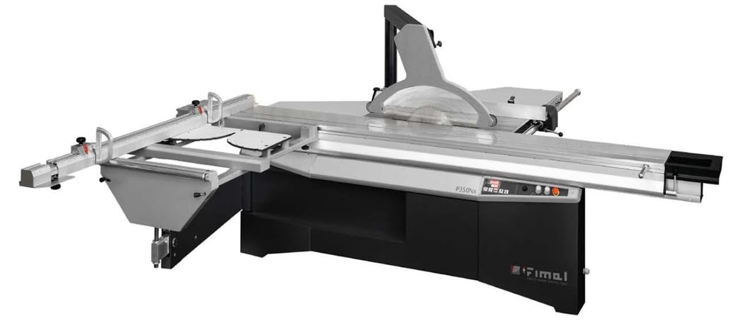 Fimal #P350NX, Sliding Table Saw, 13.8" blade, 1.2" bore, 3000/4600 RPM, 5-3/8 HP, New - Image 1
