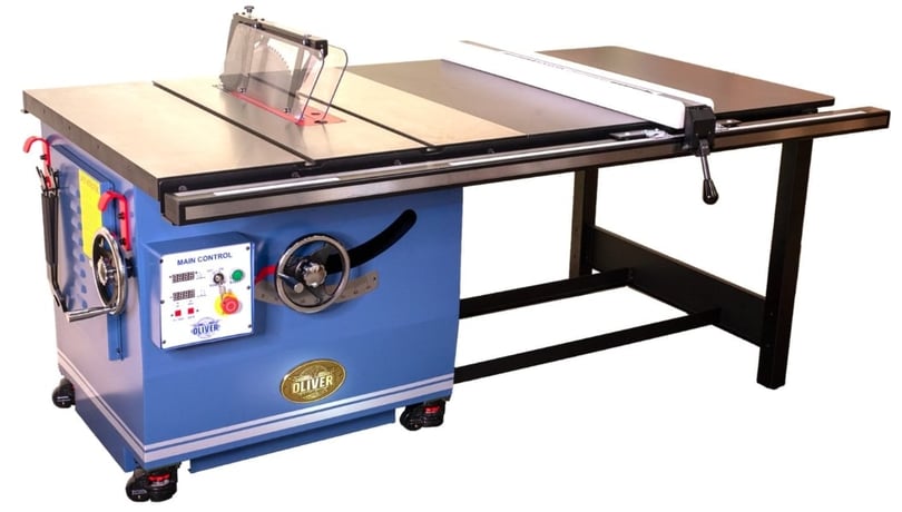 Oliver #4065.002, Table Saw, 52" Rail, 14" blade, 1" arbor, 3800 RPM, New - Image 1