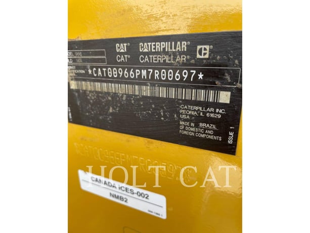 Cat 966 QC, Wheel Loader, 3065 hours, S/N: M7R00697, 2024 - Image 6