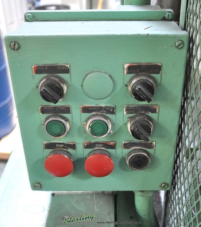175 Ton, Columbus Industries, 20" stroke, 4-post hydraulic trim press,dual palm controls, #A1879 - Image 7
