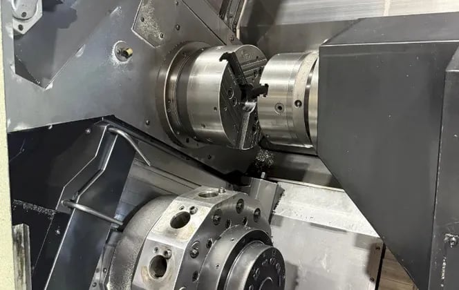 Okuma #250-W, CNC Lathe, 12k RPM, 15 HP, 12 tool, 8" chuck, 20.8" swing, 8 axis, 46" centers, OSP-E100L cnc - Image 3