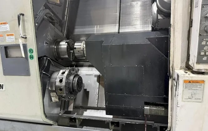 Okuma #250-W, CNC Lathe, 12k RPM, 15 HP, 12 tool, 8" chuck, 20.8" swing, 8 axis, 46" centers, OSP-E100L cnc - Image 4
