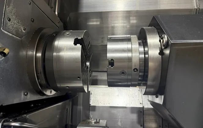 Okuma #250-W, CNC Lathe, 12k RPM, 15 HP, 12 tool, 8" chuck, 20.8" swing, 8 axis, 46" centers, OSP-E100L cnc - Image 6