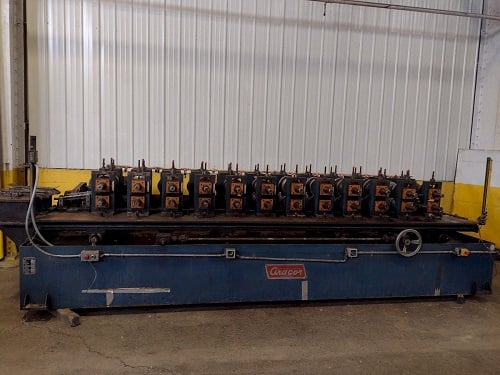 12 Stand, Ardcor/Roll Kraft #F-10, Adjustable Width Stud Rollformer, 2-2.5" spindle, 5.25" roll space, 14" - Image 2