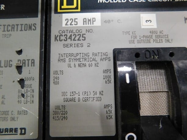 600 Amp. Square D, E1, I-line, Panelboard, 600 VAC, HCM-3691-6M, 5 breakers - Image 6