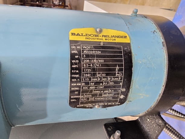 Nordson/Xaloy #WRP35S, water ring pelletizer, 1725 RPM, Fr.184C, 2009 - Image 6