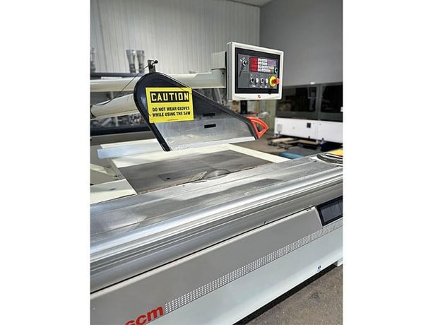 SCM #SI-400-E, programmable sliding table saw, motorized adj., 2007 - Image 2