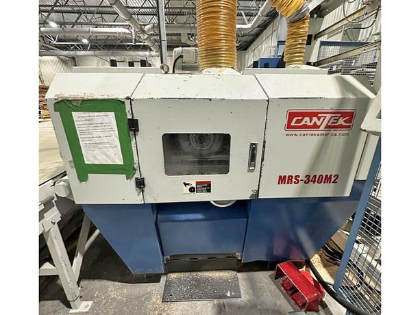 Cantek #MRS-340-2, shifting blades, multi blade rip saw, 15-135 FPM, 2009 - Image 1