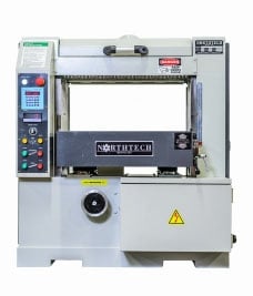 26" Northtech #NT-660S-20-HCVS, Single Side Planer, 4" diameter cutterhead, 20 HP, variable speed, 3 powered - Image 1