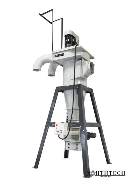 8200 cfm, Northtech #NT-2ST20XL-RAL, Dust Collector, 20/21 HP, 230/460 V., 26" impeller, 35" diameter - Image 3