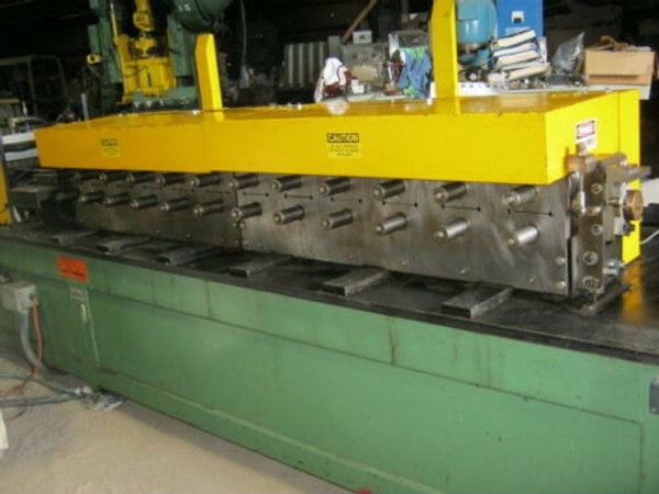 12 Stand, Custom #4800-12, rollformer, 1-1/4" arbor, MP300, 8" horizontal centers, 4" vertical centers - Image 2
