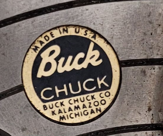 8" Buck #6408R, lathe chuck, 4-jaw - Image 5