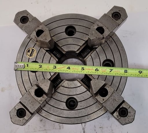 8" Buck #6408R, lathe chuck, 4-jaw - Image 7