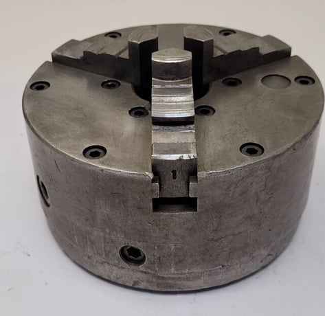 6" Buck, 3-jaw chuck, Buck Tool T950 back plate - Image 1
