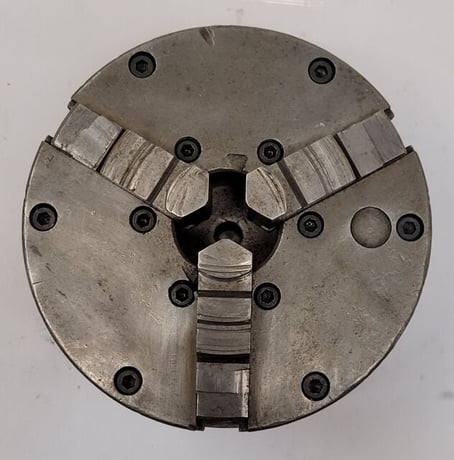 6" Buck, 3-jaw chuck, Buck Tool T950 back plate - Image 3