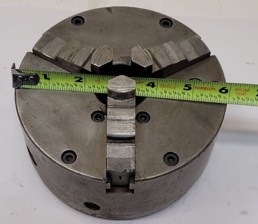 6" Buck, 3-jaw chuck, Buck Tool T950 back plate - Image 8