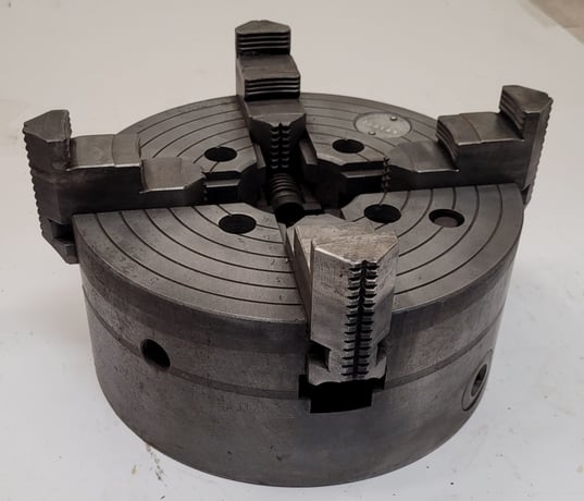 10" Cushman #10264G, lathe chuck, 4-jaw - Image 1
