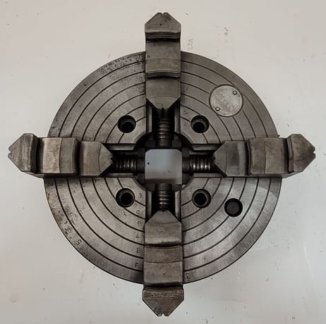 10" Cushman #10264G, lathe chuck, 4-jaw - Image 2