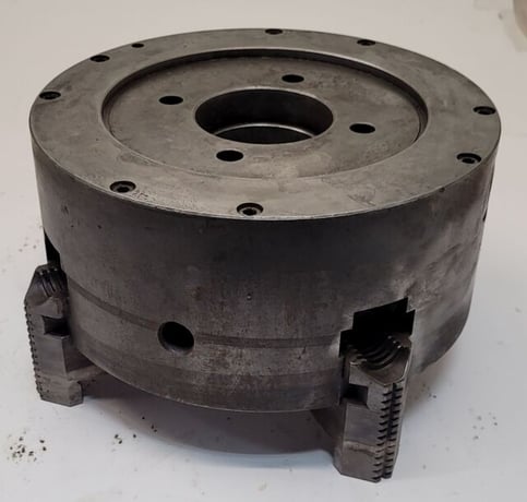 10" Cushman #10264G, lathe chuck, 4-jaw - Image 3