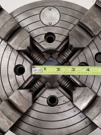 10" Cushman #10264G, lathe chuck, 4-jaw - Image 7